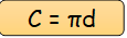 C = πd